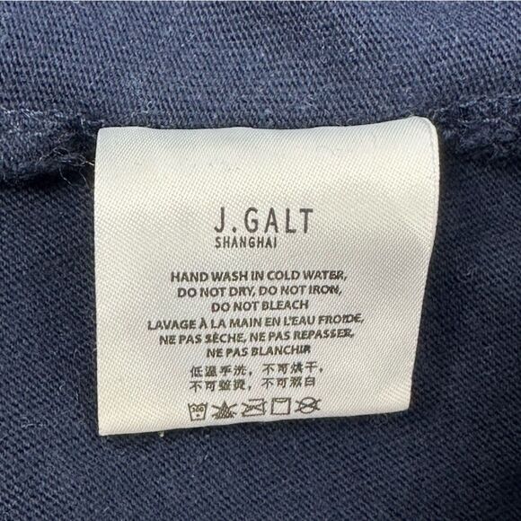 BRANDY MELVILLE | JOHN GALT Spaghetti Strap Rainbow Stripes Cropped Navy Tank OS - Picture 4 of 5